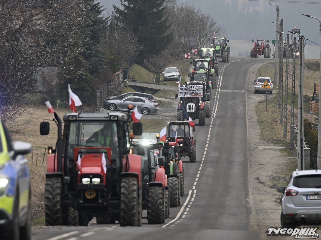 24tppl Protest Rolników Jadą Z Zębu Do Poronina Wideo 7276