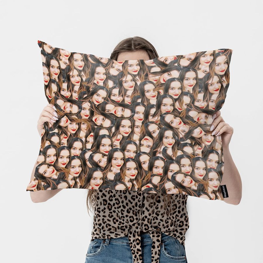 Poduszka ze zdjęciem duża TWOJA TWARZ oryginalny prezent dla dziewczyny 