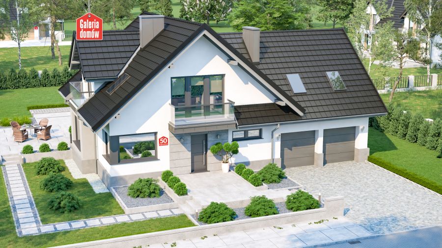 Dom przy Cyprysowej 50 - wizualizacja Dom przy Cyprysowej 50 - wizualizacja