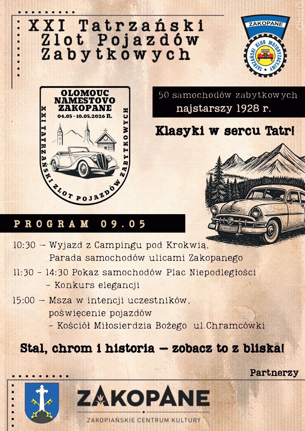 [24tp.pl] Tatrzański Zlot Pojazdów Zabytkowych. Zakopane